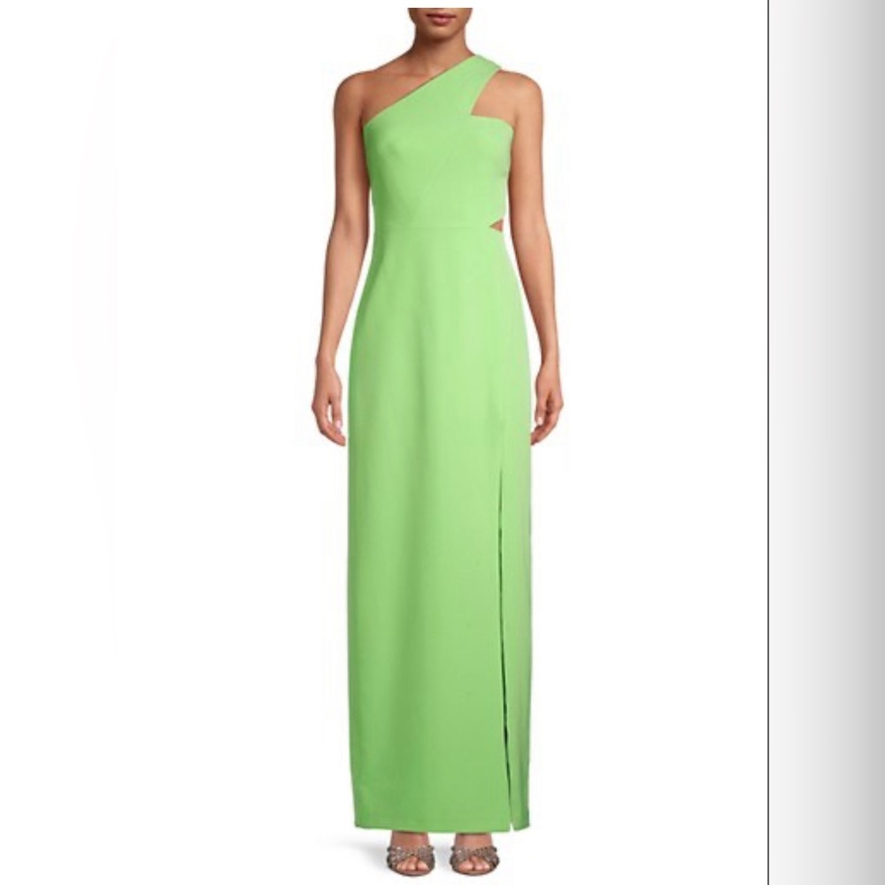 NWT_AIDAN  One Shoulder Ling Crepe Dress